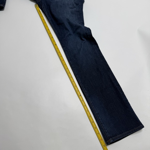 J Brand Kane Jeans Mens 30x33 Blue Dark Wash Straight Leg Stretch Denim Made USA - Picture 4 of 11